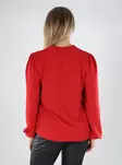 Vila naisten paita Rella V-Neck punainen - Naisten pitkähihaiset paidat - 139768 - 2