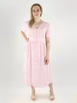 Pieces kukkakuviollinen mekko Tala Midi Dress vaaleanpunainen - Klänningar och tunikor - 140628 - 1