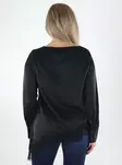 Vero Moda naisten satiinipaita Julia lace musta - Naisten pitkähihaiset paidat - 141878 - 2