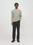 Jack&Jones miesten neulepusero Ziggi Mock Neck beige - Miesten neuleet - 137528 - 3