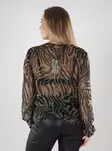 JDY naisten paita Cody v-neck musta/ruskea - Naisten pitkähihaiset paidat - 139828 - 2