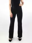 Only naisten glitterhousut Paige-Alya HW Flared musta/hopea - Naisten housut - 137508 - 1