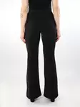 Only naisten glitterhousut Paige-Alya HW Flared musta/hopea - Naisten housut - 137508 - 2