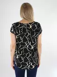 Only naisten kuviollinen T-paita Vic musta/beige - Naisten T-paidat - 136548 - 2