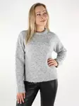 Only naisten neule Cirola O-Neck vaaleanharmaa - Naisten neuleet - 137058 - 1