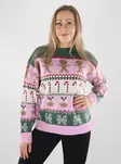 Only naisten neule Xmas ho vaaleanpunainen/vihreä - Naisten neuleet - 142358 - 1