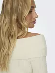 Only off shoulder-mallinen neule Katia luonnonvalkoinen - Naisten neuleet - 137648 - 5