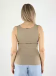 Pieces naisten toppi Lula tank greige - Naisten topit - 140718 - 2