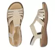 Rieker naisten sandaalit 608C0-62 beige - Rieker sandaalit - 138188 - 3