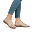 Rieker naisten sandaalit 608C0-62 beige - Rieker sandaalit - 138188 - 4