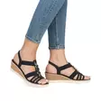 Rieker Remonte naisten sandaalit R6264-00 musta - Rieker sandaalit - 138168 - 4