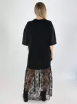 Vila Pitsimekko Kata s/s oversize musta - Mekot ja tunikat - 141098 - 3