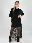 Vila Pitsimekko Kata s/s oversize musta - Mekot ja tunikat - 141098 - 2