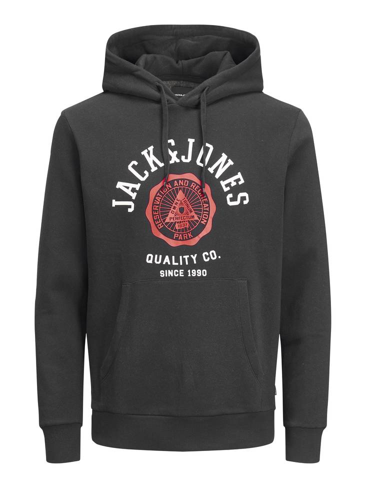 Jack&Jones miesten Huppari Logo hood musta - Miesten hupparit - 131448 - 1
