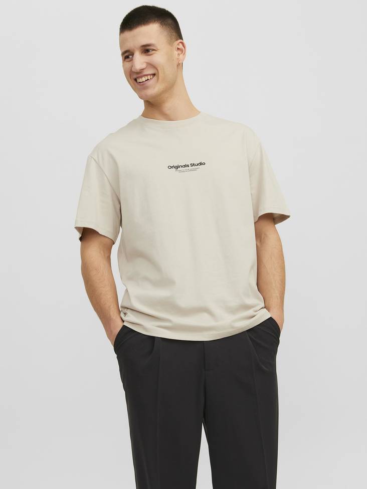 Jack&Jones miesten T-Paita Vesterbro moonbeam - Miesten T-paidat - 135678 - 1