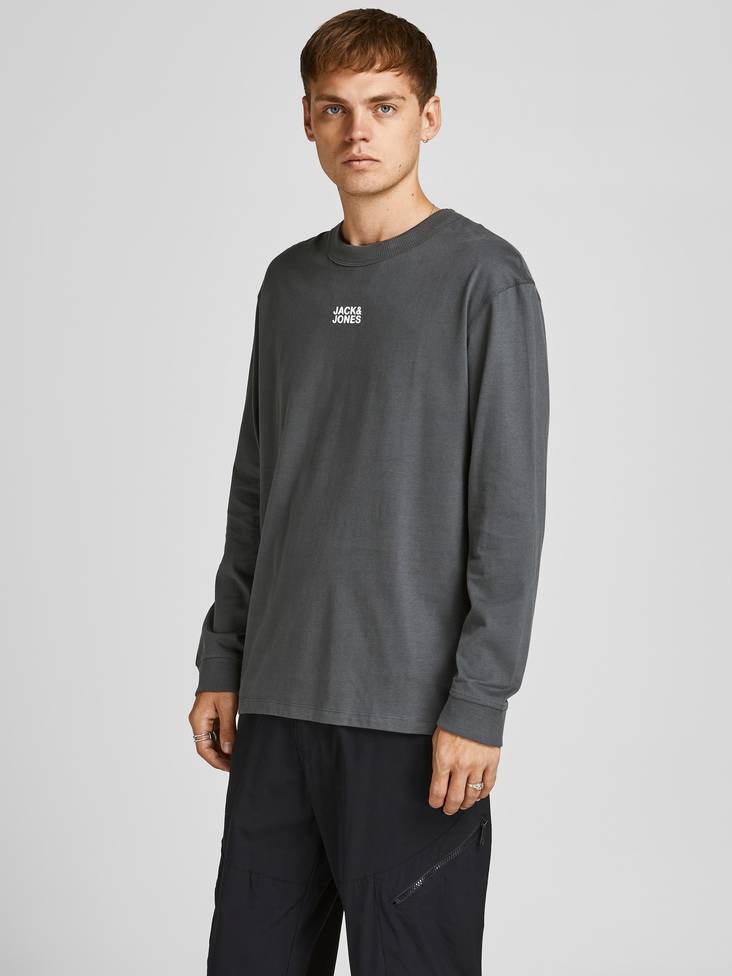 Jack&Jones miesten pitkähihainen paita Classic crew neck - Miesten pitkähihaiset paidat - 129858 - 1