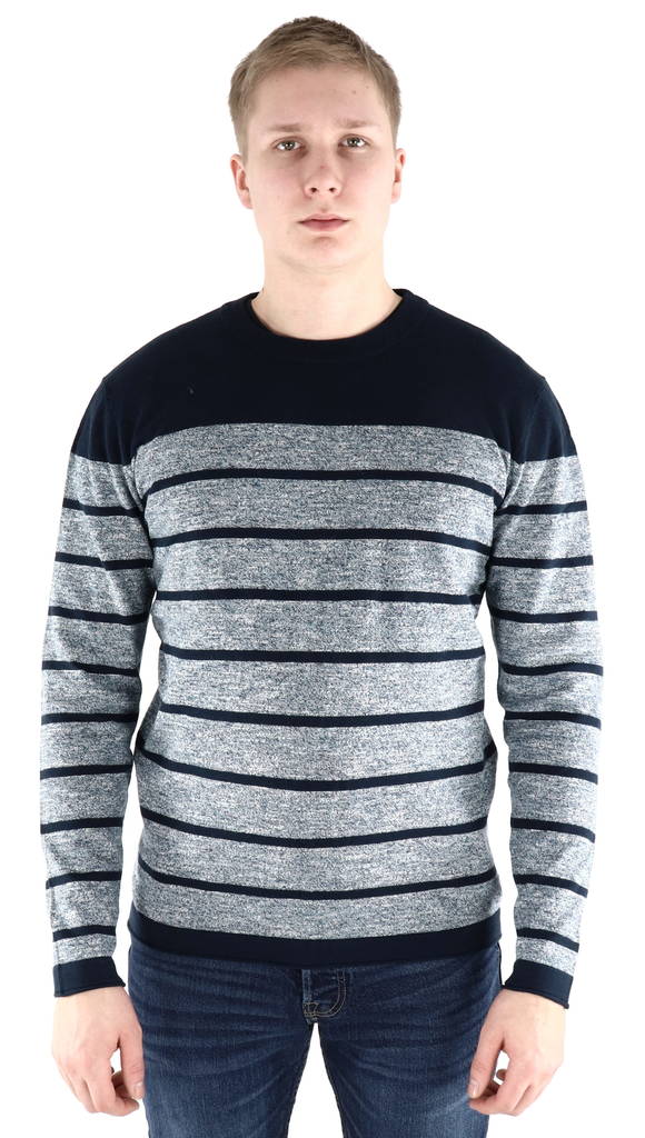 Jack & Jones pehmeä miesten neule Jeans sky captain/strip - Miesten neuleet - 127168 - 1