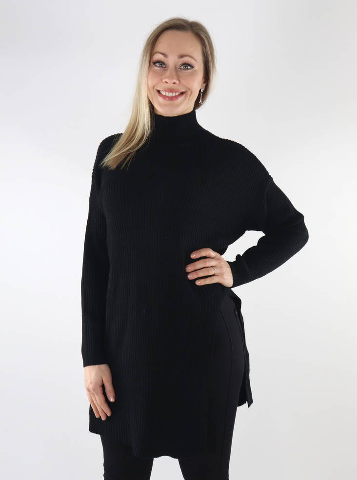 Only Katia naisten pitkä neulepusero musta - Naisten neuleet - 134928 - 1