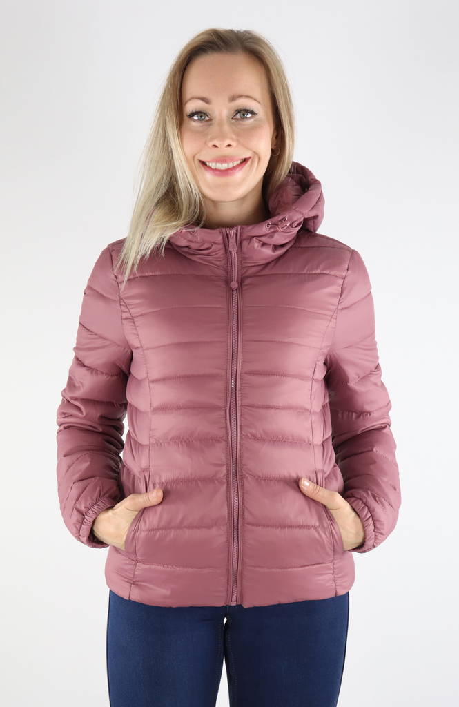 Only naisten Kevyttoppatakki Tahoe rose brown - Naisten kevyttoppatakit - 131848 - 1