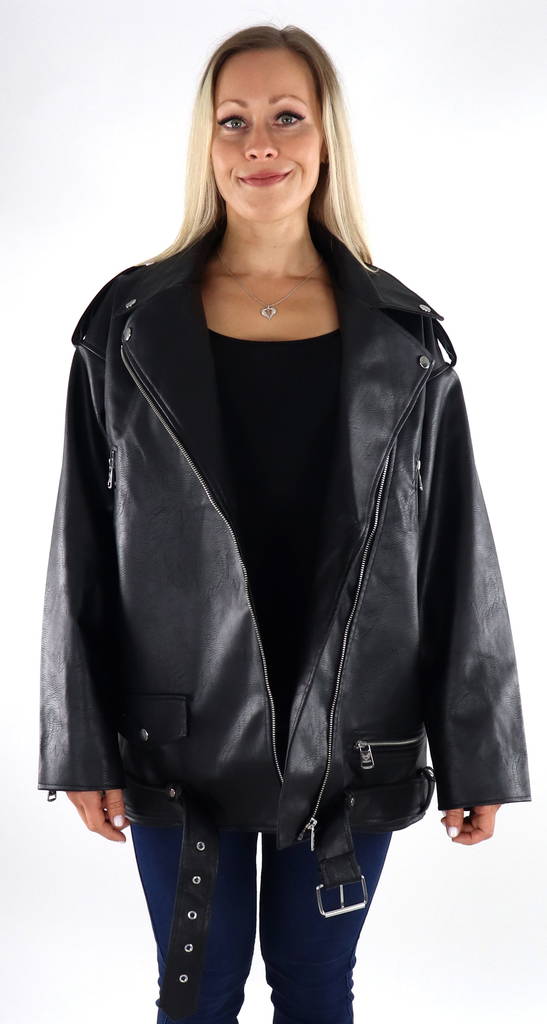 Only naisten oversized Takki Vera faux musta - Naisten nahkatakit ja pu-takit - 134028 - 1