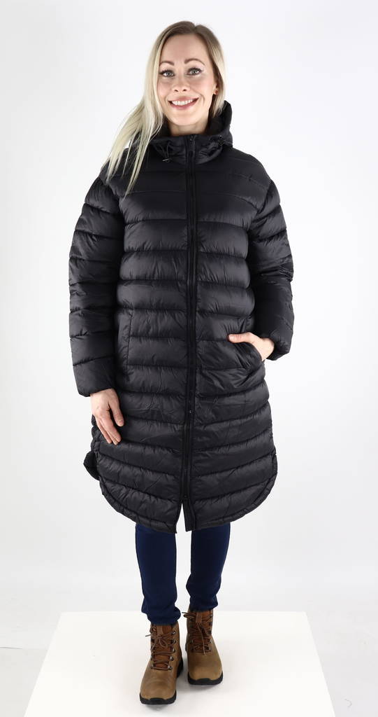 Only naisten pitkä kevyttoppatakki Melody quilted musta - Naisten kevyttoppatakit - 131788 - 1