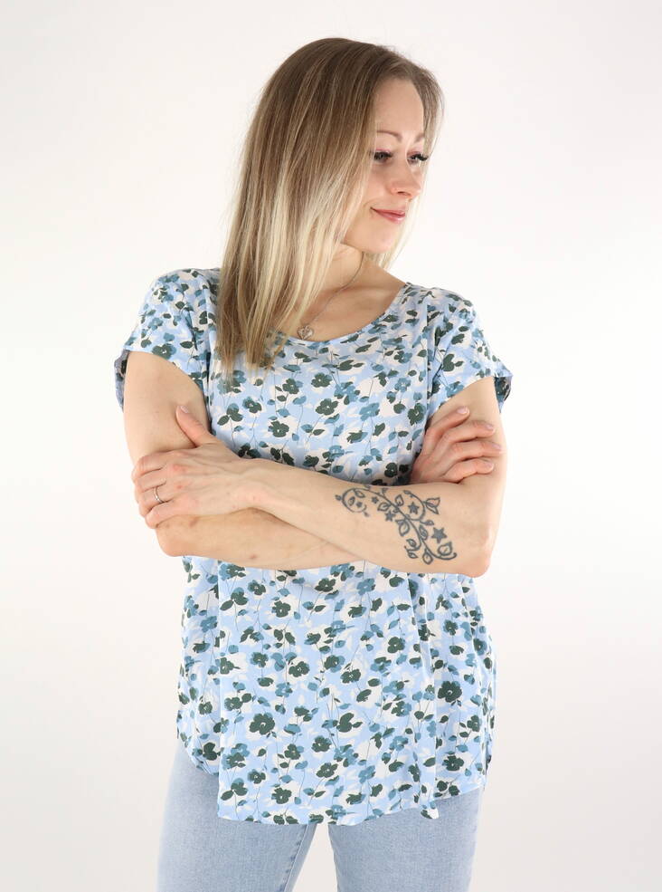 Only dam t-shirt Nova cashmere blue/romant - T-shirts för damer - 136158 - 1