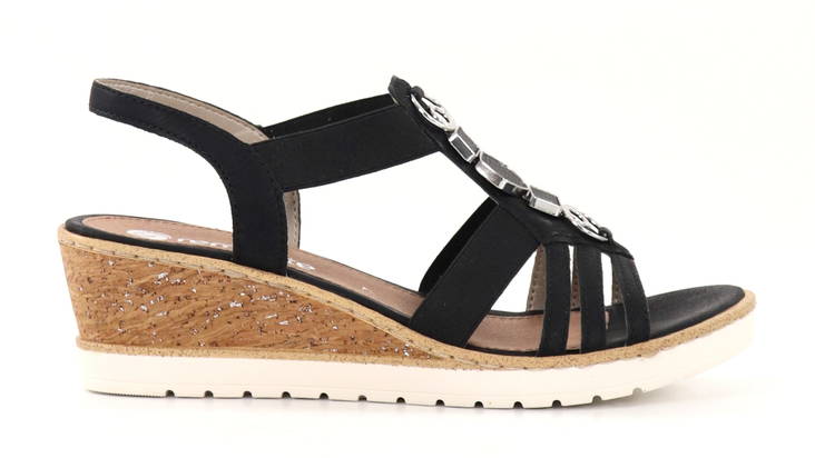 Rieker Remonte damsandaler R6264-02 svart - Rieker sandals - 135358 - 1