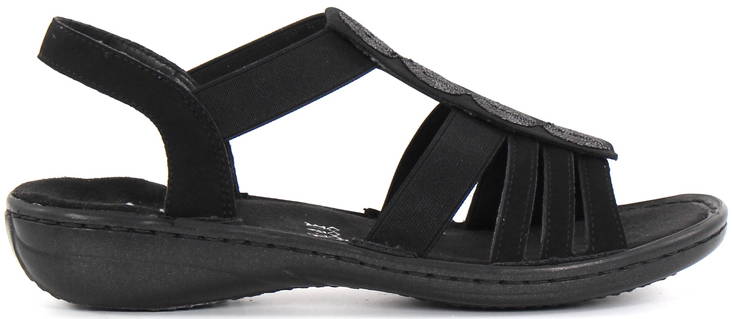 Rieker Sandaler 60870-00 svart - Rieker sandals - 125858 - 1