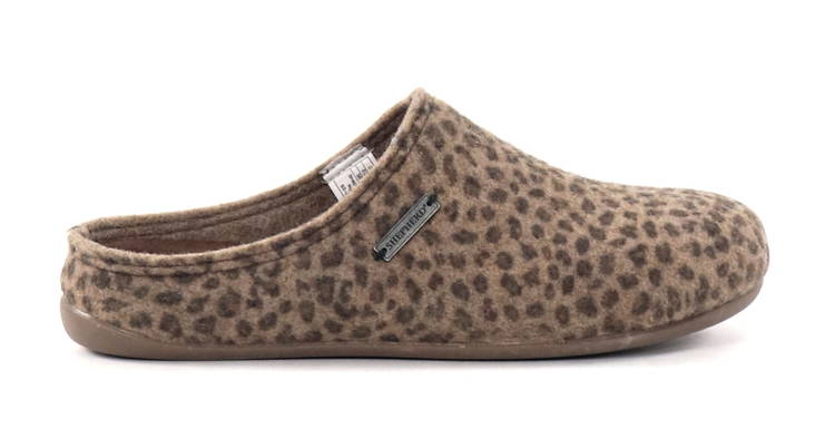 Shepherd Cilla damtofflor beige/leopard - Tofflor för damer - 134408 - 1