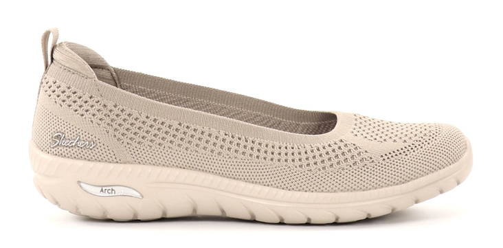 Skechers ballerinor 100294/TPE ARCH FIT FLEX - STEP AHEAD beige - Skechers promenadskor - 135938 - 1