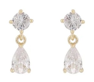 Snö of Sweden Korvakorut Ashley gold/clear - Korvakorut - 135288 - 1