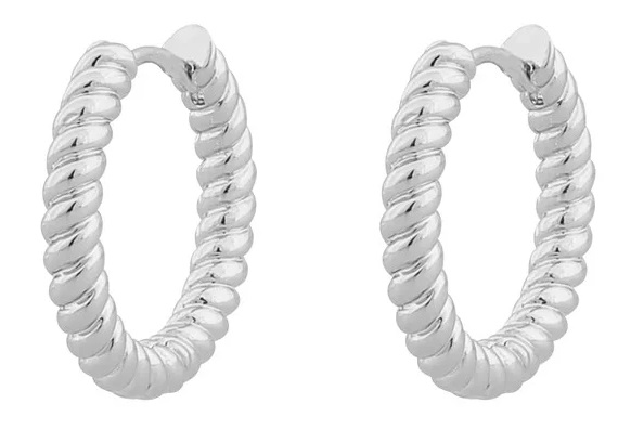 Snö of Sweden Örhängen Deia Twist ring plain s - Örhängen - 133808 - 1