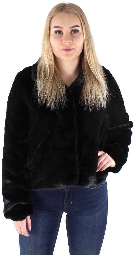 Vero Moda Jacka Thea short fur svart - Lätta jackor för damer - 125078 - 1