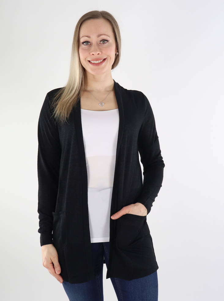 Vila Kofta svart - Stickat för damer - 135718 - 1