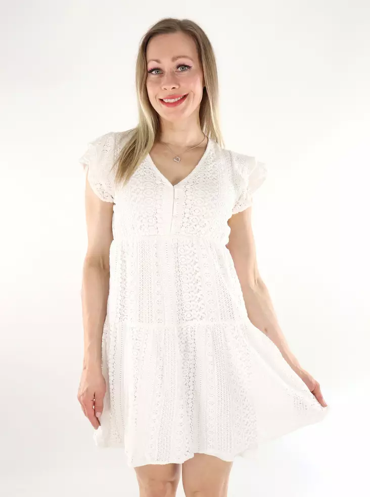 Only Mekko Helena Lace valkoinen - Mekot ja tunikat - 136328 - 1