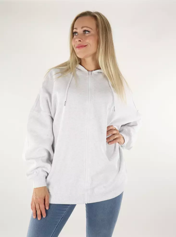 Only naisten Collegetakki Daze hood vaaleanharmaa - Naisten hupparit ja colleget - 136588 - 1