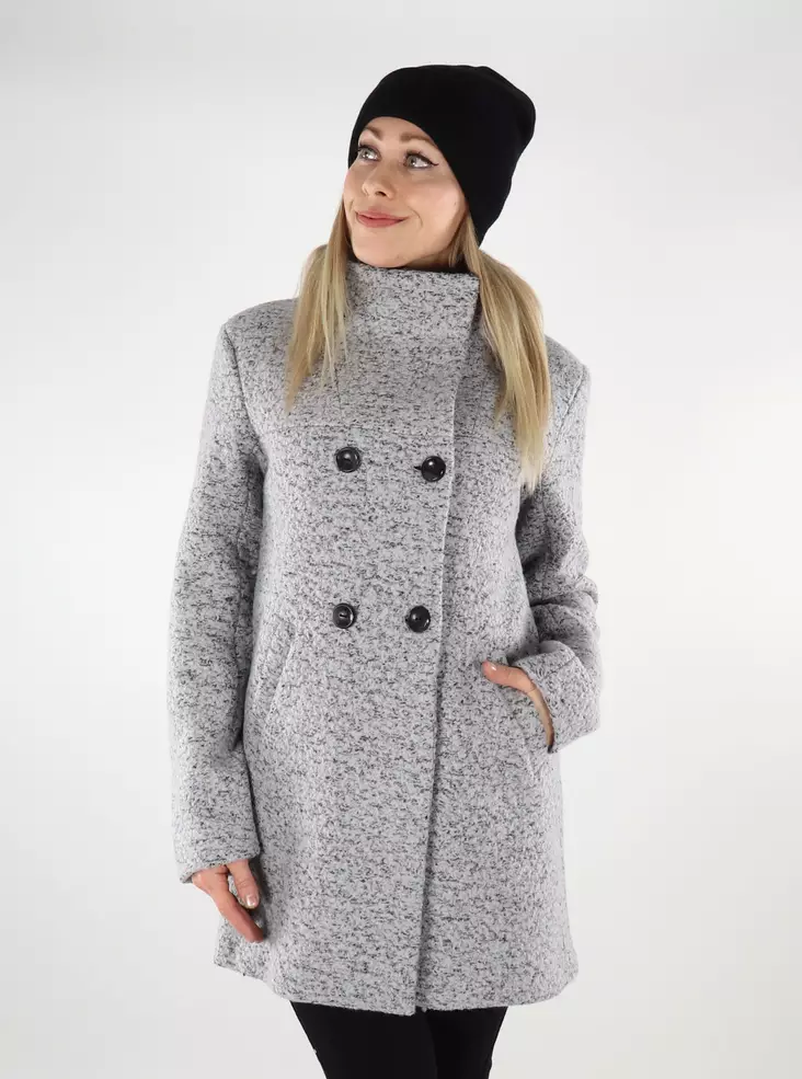 Only naisten villakangastakki NewSophia Wool Coat harmaa - Naisten villakangastakit - 137258 - 1