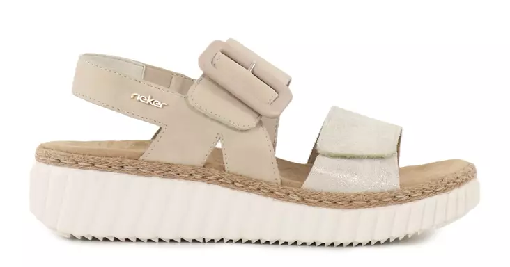 Rieker damsandaler 69260-60 beige - Rieker sandals - 138228 - 1