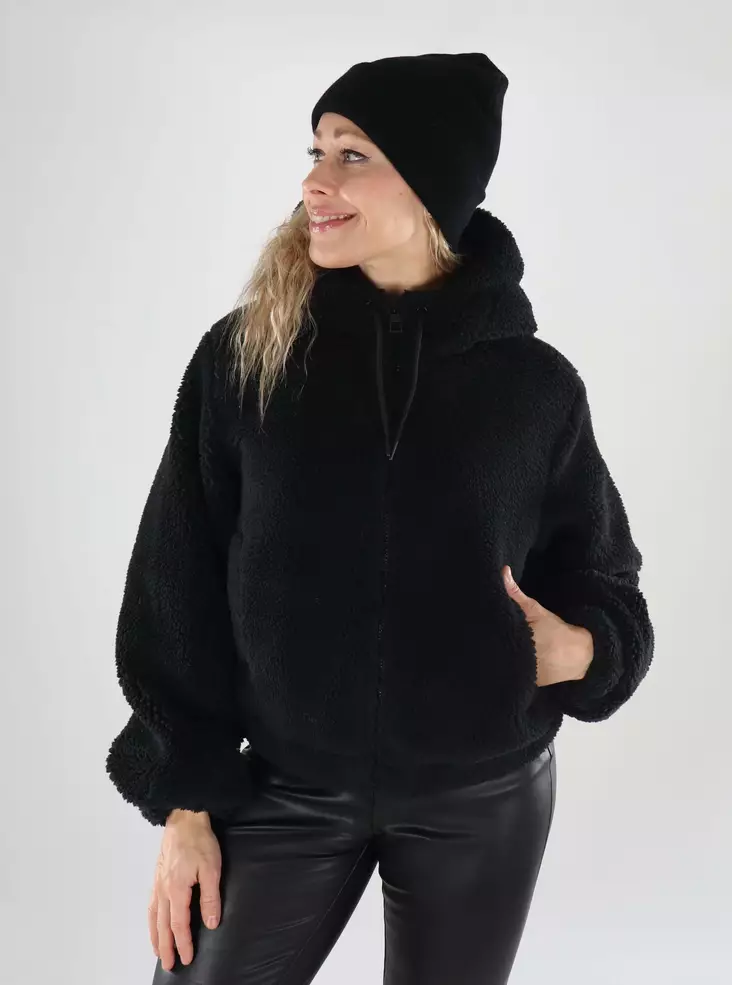 JDY damjacka Teddy svart - Lätta jackor för damer - 139558 - 1