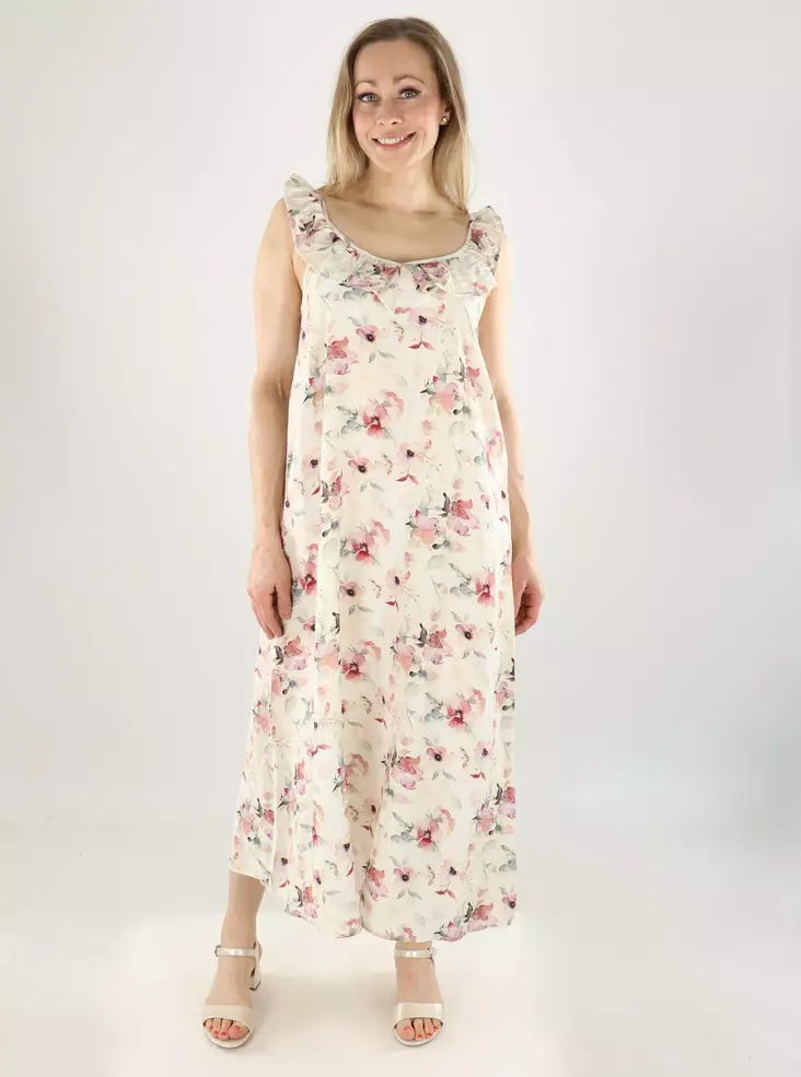 JDY Mekko Troya midi luonnonvalkoinen/kukkakuosi - Mekot ja tunikat - 141158 - 1