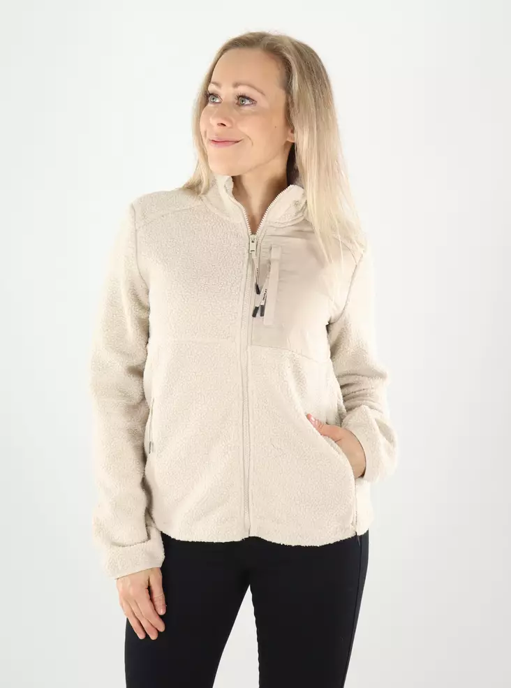 Only Play naisten fleecetakki Road fleece beige - Sportjackor för damer - 141738 - 1