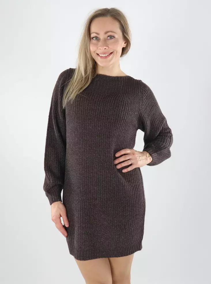 JDY naisten neulemekko Whitney coffee bean/w white pl - Naisten neuleet - 142108 - 1