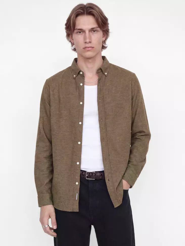 Jack&Jones miesten kauluspaita Blustanley ruskea - Skjortor för herrar - 142218 - 1