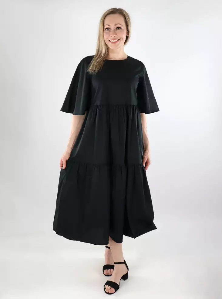 JDY A-linjainen mekko Melanie Midi musta - Mekot ja tunikat - 138078 - 1