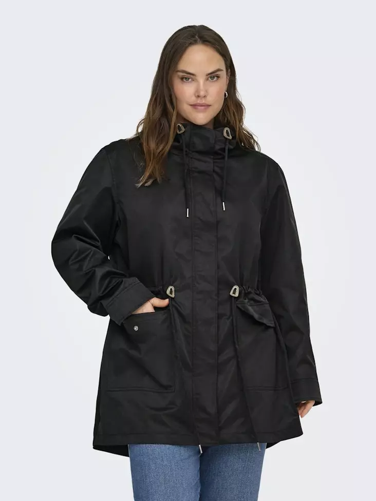 Only Carmakoma damjacka plus size Parka svart - Lätta jackor för damer - 140198 - 1