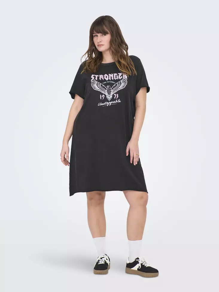 Only Carmakoma pluskoon rento Mekko Lucy life black/glitter - Mekot ja tunikat - 138368 - 1