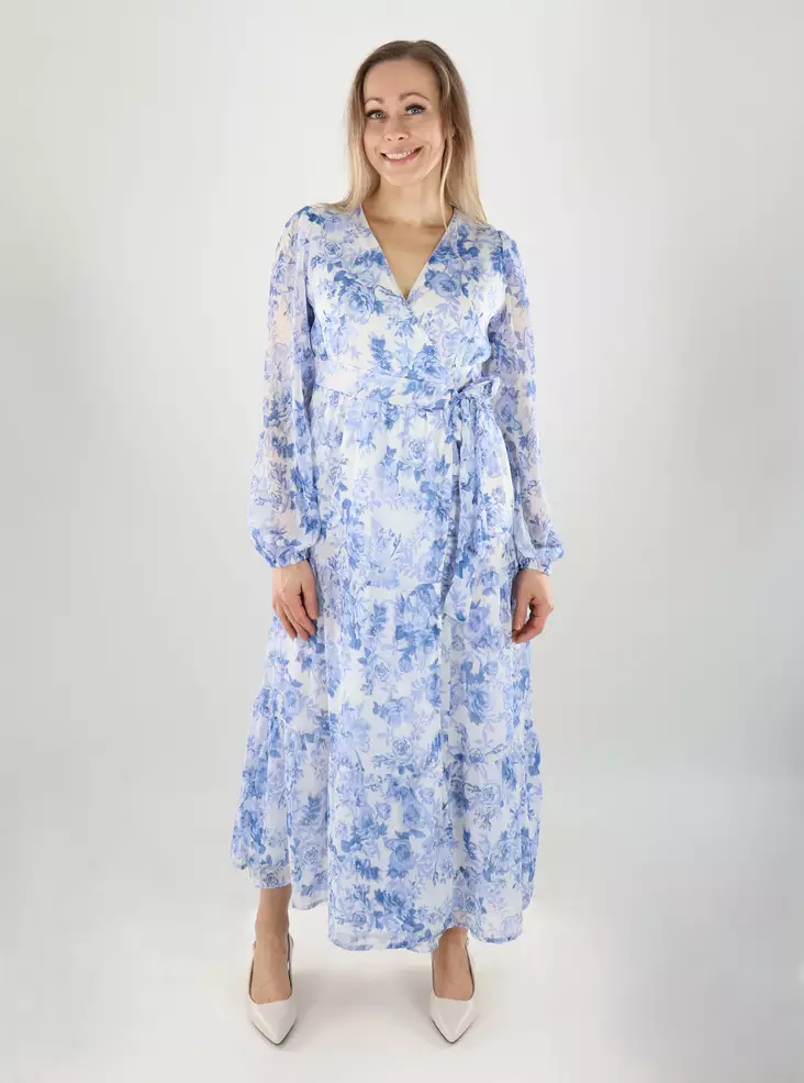 Only naisten kietaisumekko Miriam bel air blue/porcelain - Mekot ja tunikat - 141028 - 1
