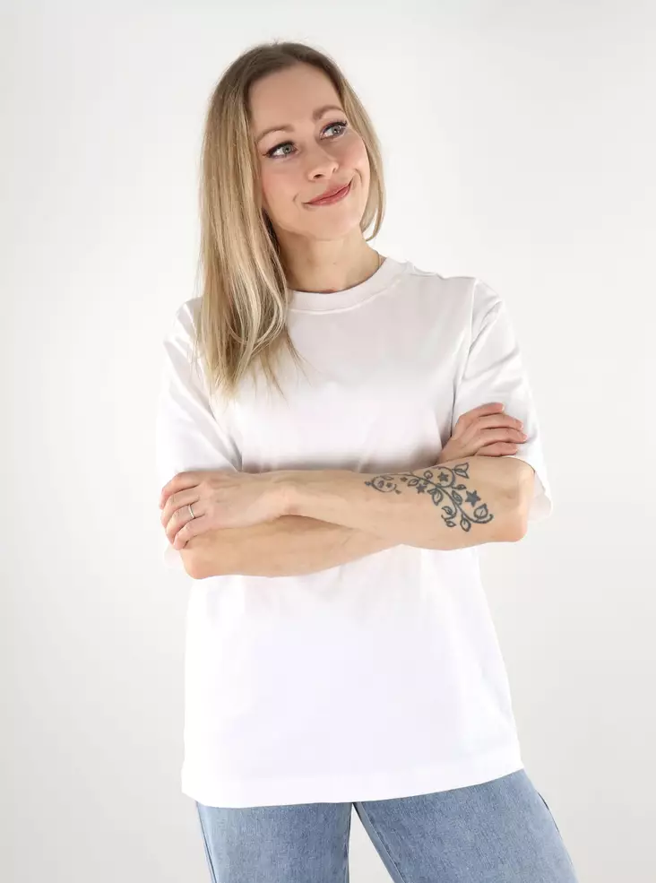 Only naisten t-paita Manhattan Oversize valkoinen - Naisten T-paidat - 137598 - 1