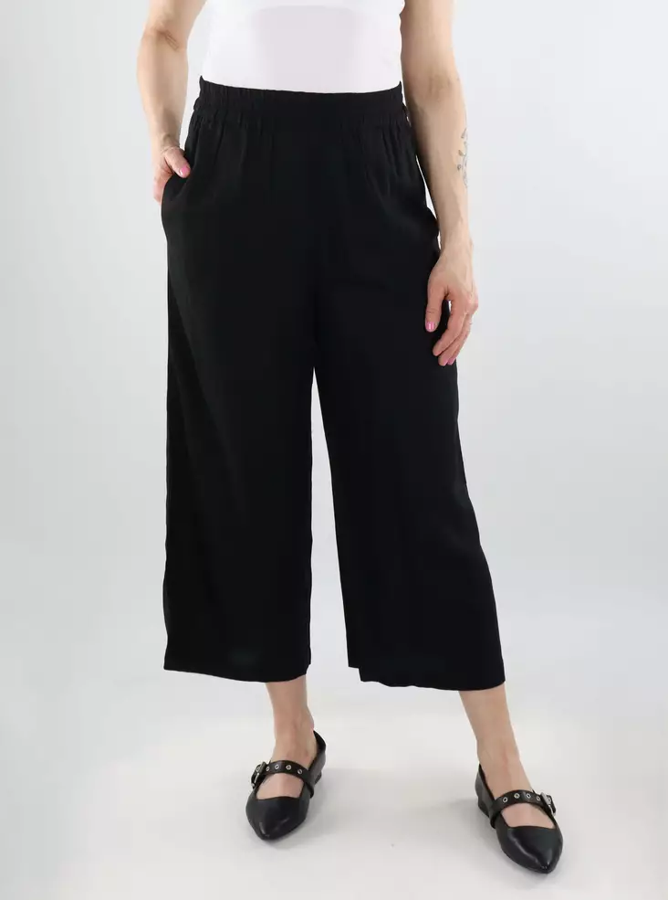 Pieces naisten culotte-housut Pia HW musta - Naisten housut - 138158 - 1