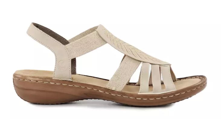 Rieker naisten sandaalit 608C0-62 beige - Rieker sandaalit - 138188 - 1